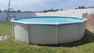 Piscina redonda chapa 5.5m diámetro