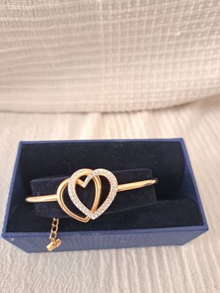 Conjunto Collar y Pulsera Swarovski Corazones
