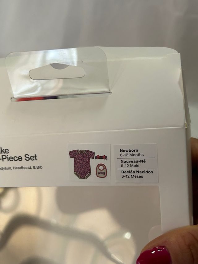 Set Neonato Nike Viola e Arancio