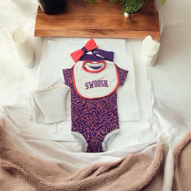 Set Neonato Nike Viola e Arancio