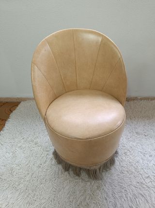 Butaca Beige con flecos