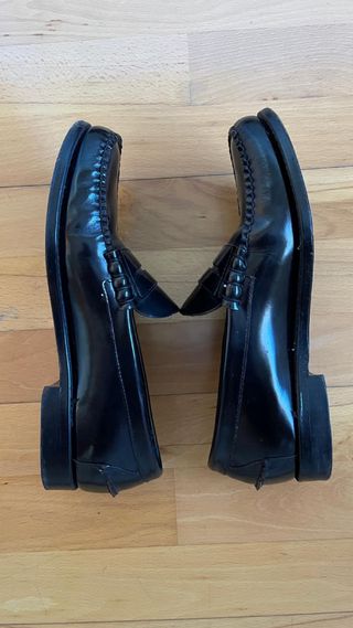 Mocasines Yanko negros de piel