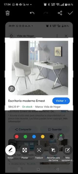 Escritorio blanco lacado patas cromadas.Mod Ernest