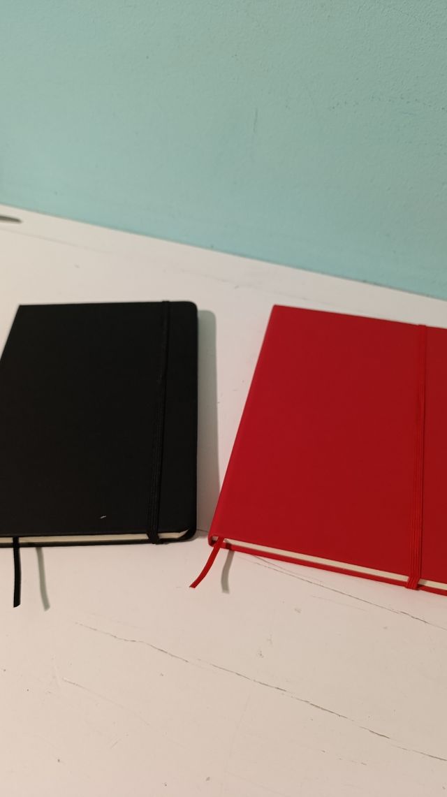 Dos libretas de hoja blancas / 100 hojas