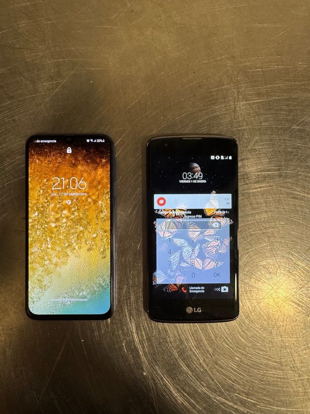 LG Negro para piezas samsung azul para piezas