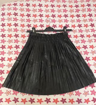 Gonna nera plissettata