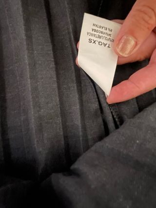 Gonna nera plissettata