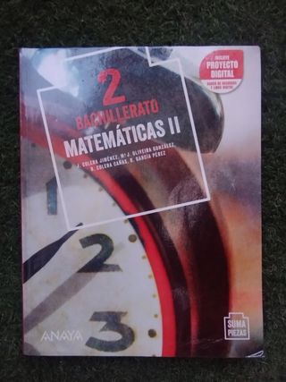 Libro Matemáticas II ANAYA