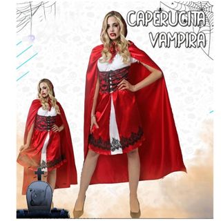 Disfraz Caperucita Roja Vampira Adulto Talla S/M