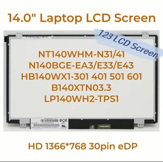 Display 14 HD 1366x768 30 pin