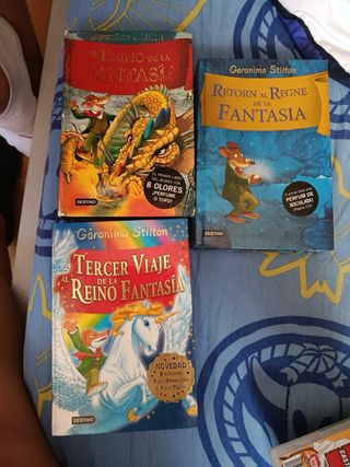 Libros Geronimo Stilton 1, 2 y 3