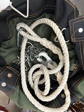 Saco de boxeo verde para colgar