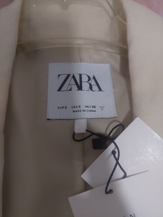 Conjunto ZARA Lino Beige Talla S