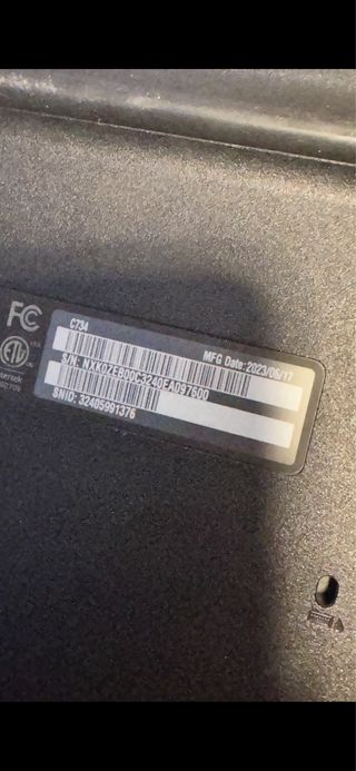 Chromebook Acer Negro