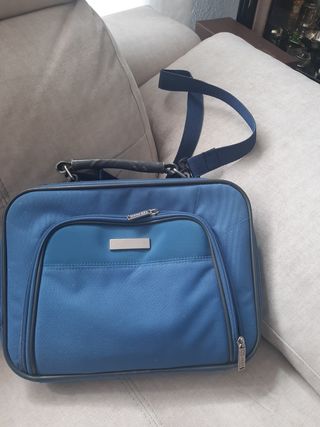 Maletín/bolsa azul para portátil