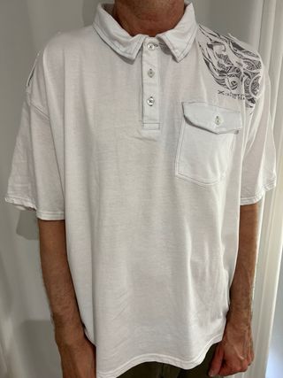 Polo Blanco Hombre Talla 5XL