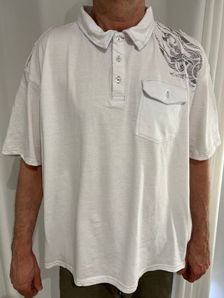 Polo Blanco Hombre Talla 5XL