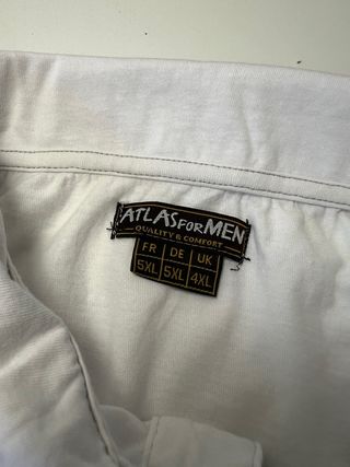 Polo Blanco Hombre Talla 5XL