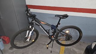 Bicicleta ROCKRIDER ST120 gris naranja
