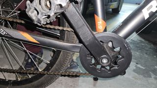 Bicicleta ROCKRIDER ST120 gris naranja