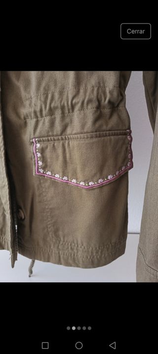 Chaqueta Springfield verde militar mujer