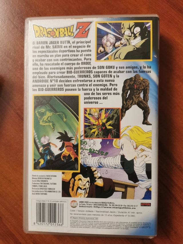 Cinta VHS Dragon Ball Z: El Ataque del Dragón