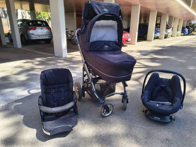 Conjunto Bebecar: Capazo, Silla y Maxicosi