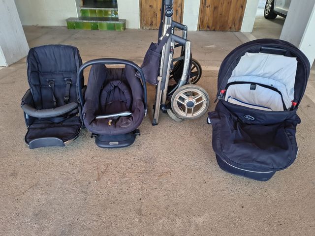 Conjunto Bebecar: Capazo, Silla y Maxicosi