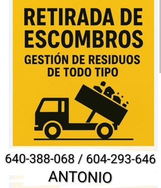 Retiramos sacos dé escombro