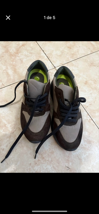 Deportivas Marrones y Grises talla 35