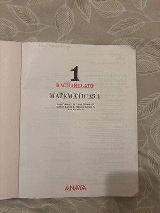 Matemáticas I.