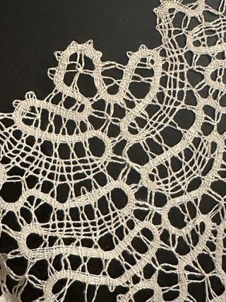 Centrino Merletto Tombolo Antico