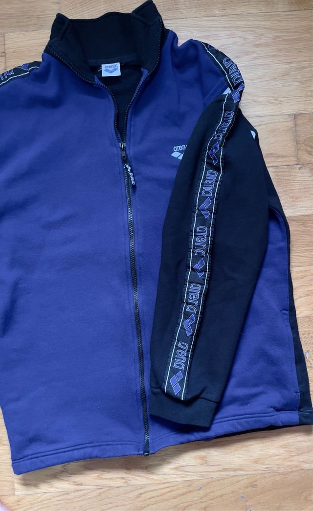 Felpa Arena Blu/Nero