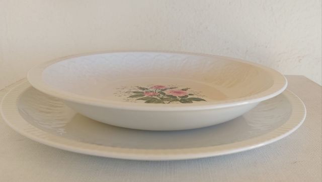 Vajilla Pontesa Vintage Porcelana Flores Rosas