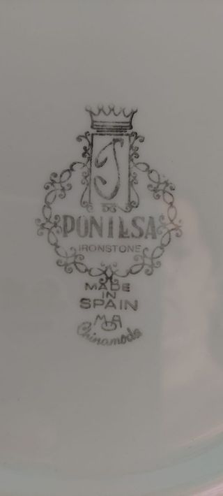 Vajilla Pontesa Vintage Porcelana Flores Rosas