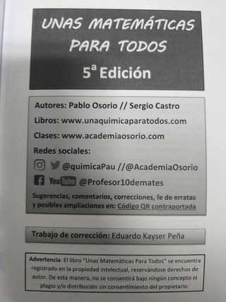 Unas Matemáticas para todos