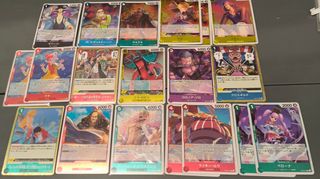 Lote cartas foil One piece tcg