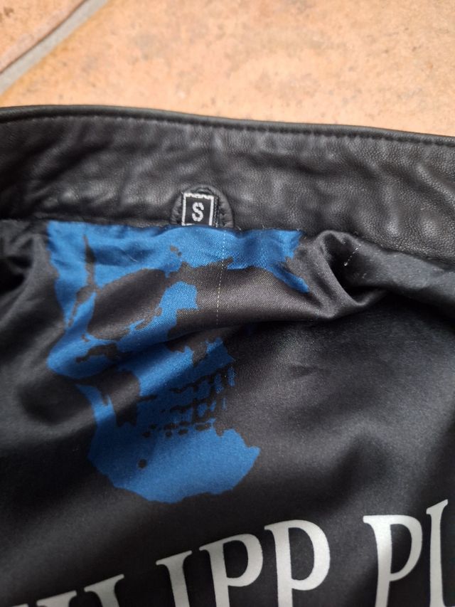 Giacca Pelle Philipp Plein Nera