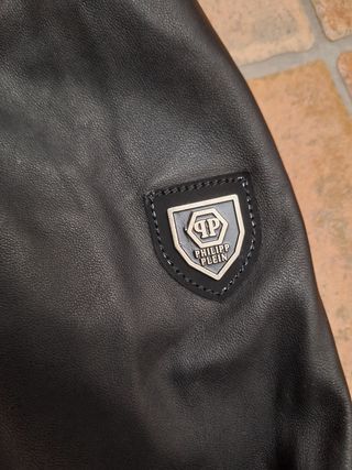 Giacca Pelle Philipp Plein Nera