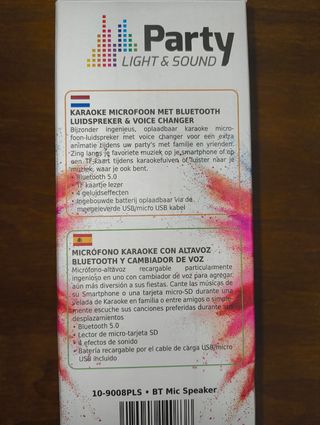 Micrófono Karaoke Party Bluetooth