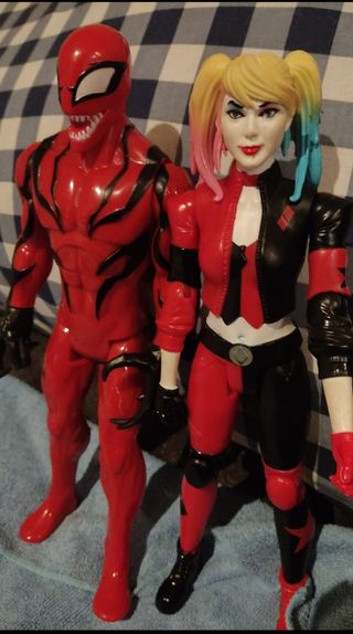 Harley Quinn y Carnage Figuras de Acción GRANDES
