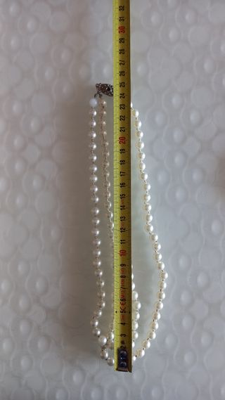 Collana perle bianche donna bigiotteria usata