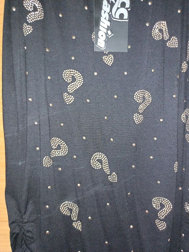 Camiseta sin mangas con pedrería S