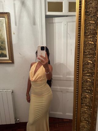 Vestido largo amarillo