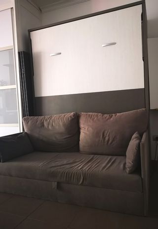 Cama abatible 1.50 con colchón y sillón