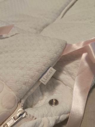 Saco Capazo/Maxi-Cosi LLACER Blanco y Rosa
