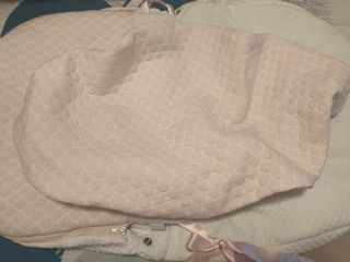 Saco Capazo/Maxi-Cosi LLACER Blanco y Rosa
