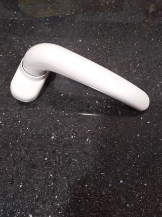 Manivela de aluminio blanca