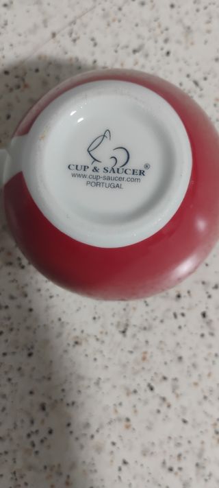 Conjunto 6 Tazas Café Sol & Crema Rojas