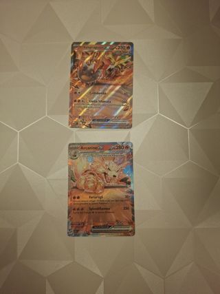 Carte Pokemon Vampeaguzze EX e Arcanine EX